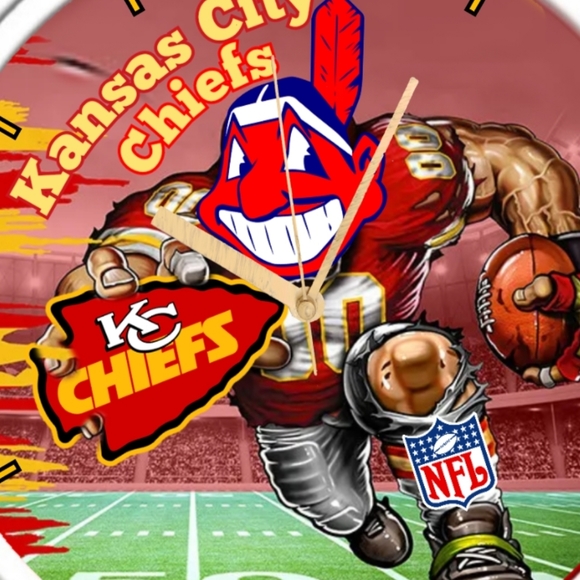 Chiefs recruit Chief Wahoo clock - Picture 2 of 3